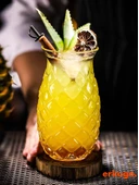 Borosilikat Sunum Bardağı, Kahve Bardağı, Meşrubat Bardağı, Isı Dayanıklı Bardak (550 ml) Pineapple - 3