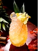 Borosilikat Sunum Bardağı, Kahve Bardağı, Meşrubat Bardağı, Isı Dayanıklı Bardak (550 ml) Pineapple - 1