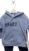 uğurböceğiçocuk Roar Yazı Baskılı Kapuşonlu 2'li Bebek Takım 124459 - 2