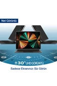 Wontis Samsung Galaxy Book Sm-w720 12.0" Premium Privacy 9h Nano Hayalet Film Temizlik Seti - 3