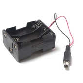 6'lı AA Pil Yuvası (Çift Taraflı ve Barrel Jack Çıkışlı) - Pil Yatağı thumbnail 4