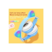 Maxron P47M Kedi Kulak Bluetooth Kulaklık- MicroSd Kart Girişi Siyah - 2