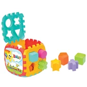 Bebeklerin Gelişimi İçin Mükemmel Oyuncak Büyük Boy Bul Tak Küp - 3