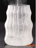 Borosilikat Sunum Bardağı, Kahve Bardağı, Meşrubat Bardağı, Isı Dayanıklı Bardak (550 ml) Straw thumbnail 5