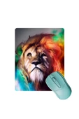 SonicTouch Aslan Desenli Kaydırmaz Gaming Oyuncu Masaüstü Dikişsiz Mouse Pad/Ped (Mouse Altlığı) 17x21cm - 1