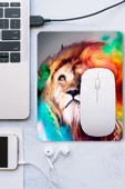 SonicTouch Aslan Desenli Kaydırmaz Gaming Oyuncu Masaüstü Dikişsiz Mouse Pad/Ped (Mouse Altlığı) 17x21cm - 3