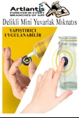 Yuvarlak Delikli Mıknatıs Mini 25 Adet 15x3 mm Mini Mıknatıs Seramik Kömür Mıknatıs Nişan Düğün Sünnet Çok Amaçlı Süsleme Mıknatıs - 6