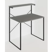 Eportatif Raflı Çalışma Masası 60x90 Ofis Masası Ders Masası Çok Amaçlı Çalışma Masası Füme 1450 - 4