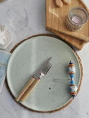 Artistik Yeşil Pizza Tabağı 32 cm - 1