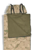 MED ONLİNE Geniş Kamuflaj Uyku Tulumu  Su Geçirmez(220/95 cm) 220 gr Elyaf/180 gr Polar Kamp deprem - 3