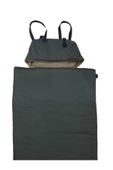 MED ONLİNE Haki Uyku Tulumu (-25 derece) Su Geçirmez(215v75 cm) 220 gr Elyaf 180 gr Polar Kamp deprem - 3