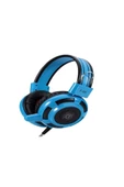 Oyuncu Gamer Gaming Kulaküstü Kulaklığı Mikrofonlu Pc Bilgisayar Telefon Uyumlu Mavi Uyumlu - 1