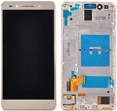 TE Huawei Honor 7 Uyumlu Çıtalı HK Lcd Ekran Dokunmatik Gold - 1