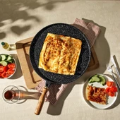 Nehir Alüminyum Döküm Grill-Gözleme Çift Taraflı 36 cm Tava - 4