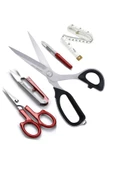 7250 Titanyum Uçlu Plastik Saplı Kumaş Kesim Makası Set 10 No 25 Cm - 2