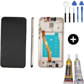 TE Huawei Mate 20 Lite Uyumlu Çıtalı HK Lcd Ekran Dokunmatik Gold + Montaj Seti - 1