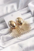 MuI MuI 316L Çelik Gold Renk Zincir Zirkon Taşlı Vintage Model Kadın Kolye - 1