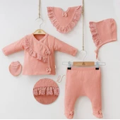 uğurböceğiçocuk Minizeyn Pretty Girl 5'li Kız Bebek Takım 7031 - 6
