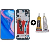 TE Huawei P Smart Z Uyumlu Çıtalı Servis Lcd Ekran Dokunmatilk Yeşil + B7000 - 1