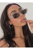 Chunky Frame Vintage Kahverengi Güneş Gözlüğü - 11