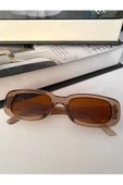 Chunky Frame Vintage Kahverengi Güneş Gözlüğü - 8