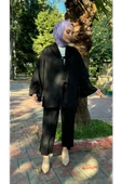 PTKM016 Ceketi Bağlamalı Süet Takım - 1