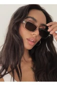 Chunky Frame Vintage Kahverengi Güneş Gözlüğü - 12