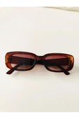 Chunky Frame Vintage Kahverengi Güneş Gözlüğü - 2