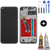 TE Huawei P40 Lite E Uyumlu Çıtalı Servis Lcd Ekran Dokunmatik + Montaj Seti - 1