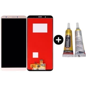 TE Huawei Y7 2018 Uyumlu A Kalite Lcd Ekran Dokunmatik Gold + B7000 - 1