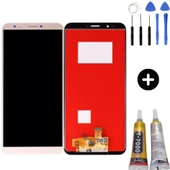 TE Huawei Y7 2018 Uyumlu Servis Lcd Ekran Dokunmatik Gold + Montaj Seti - 1