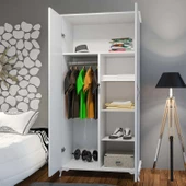 Modilayn KUMSAL Gardrop Derin Ölçü Lükens Ayaklı, Gardolap Base Genç Odası - 2