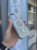 İphone 15 Pro Kılıf Diamont MagSafe Hologramlı Kapak thumbnail 11