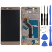 TE Huawei Honor 5X Uyumlu Çıtalı Servis Lcd Ekran Dokunmatik Gold + Tamir Seti - 1