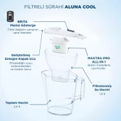 BRITA Aluna Cool 2x Maxtra Pro All-In-1 Filtreli Su Arıtma Sürahisi - Beyaz - 4