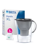 BRITA Marella XL 3x Maxtra Pro All-In-1 Filtreli Su Arıtma Sürahisi - Grafit, 3,5 lt - 1