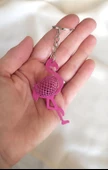 Anahtarlık Flamingo Kuş Araba Çanta Cüzdan Süsü Aksesuar thumbnail 1