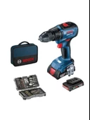 Bosch Gsr 18V-50 Profesyonel Akülü Vidalama + 43 Parça Set - 1
