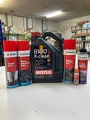 Motul X Clean 5w40 5L (2024 Üretim Tarihli ) + Würth Bakım Temizlik Seti - 1