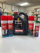 Motul X Clean 5w40 5L ( 2024 Üretim Tarihli ) + Würth Bakım Temizlik Seti - 1