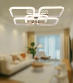 TT Aydınlatma TT302-4+1-FSR KARE  Fransız Sarı Kaplama Plofonyer 5 li Led Avize thumbnail 2