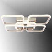 TT Aydınlatma TT302-4+1-FSR KARE  Fransız Sarı Kaplama Plofonyer 5 li Led Avize thumbnail 1