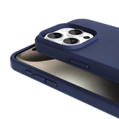 Apple iPhone 15 Pro Max Kılıf Magsafe Şarj Özellikli Sıvı Teknolojili Silinebilir Sert Redclick Kivi Kapak - 4