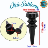 (4Adet) Mobilya Yükseltici Kanepe Koltuk Tv Ünitesi Baza Ayağı Zigon Orta Sehpası Ayak Siyah 17 cm thumbnail 3