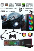 DEEP RYZEN 7 5700X RTX 3050 8GB / 32GB RAM 512GB M2 23.6'' CURVED MASAÜSTÜ OYUN BİLGİSAYARI - 1