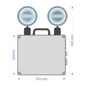 Arsel VSL-IP64-214/1 Versalite IP64 Acil Aydınlatma Armatürü Kesintide 60 Dak. Yanan 500 Lümen thumbnail 2