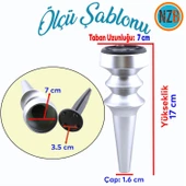 (4 Adet) Mobilya Yükseltici Kanepe Koltuk Tv Ünitesi Baza Ayağı Zigon Orta Sehpası Ayak Ayakları Mat Gümüş 17 cm - 2