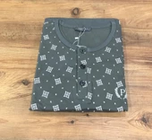 Pijadore Erkek Gri Pamuklu Uzun Kollu Pamuklu Pijama Takımı 1757 - 4