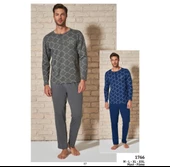 Pijadore Erkek Pamuklu Uzun Kollu Pamuklu Pijama Takımı 1766 - 5