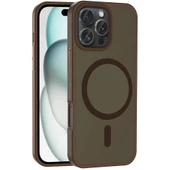 Apple iPhone 16 Pro Max Kılıf Magsafe Şarj Özellikli Mat Arka Yüzey Zore Sio Kapak thumbnail 6